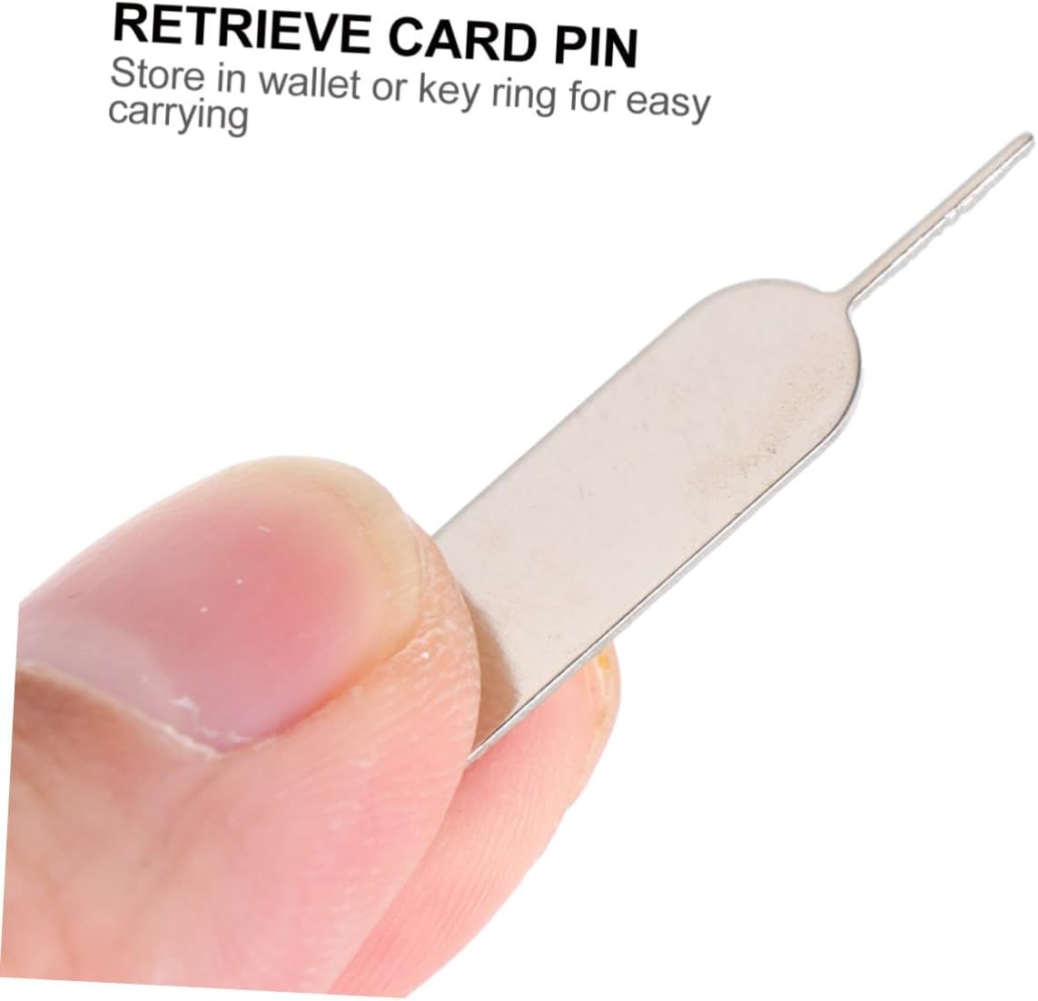 100Pcs Sim Card Tray Ejector Tool Lightweight Mobile Phone Pin Remover Sim Tool for All Phone Models Compact