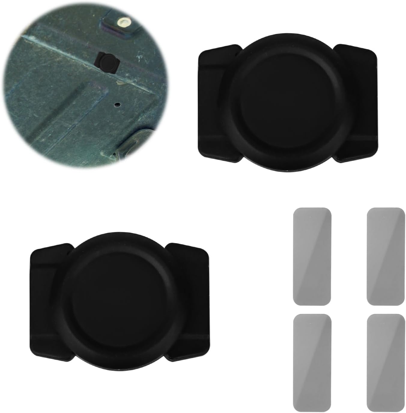 Tinoaly 2pcs 4pcs Magnetic Holder Case Compatible with AirTag, Waterproof Hidden Magnet Mount Silicone Protective Cover