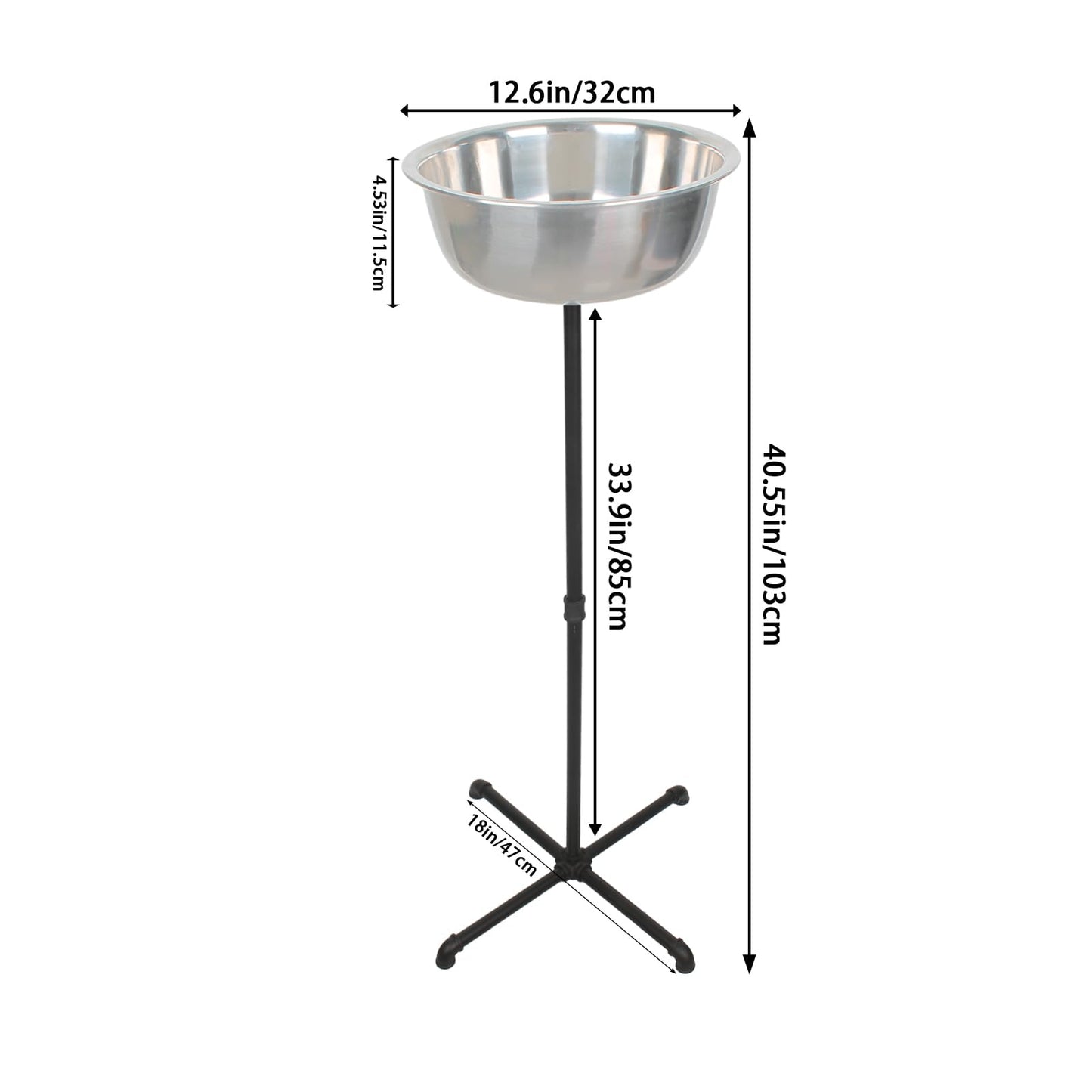 IMCCSPTP Portable Gym Chalk Stand,Freestanding Holder Gym Chalk Bowl,Stainless Steel Chalk Bowl,Gym Chalk Holder,Suitable for All Kinds of Sports Venues