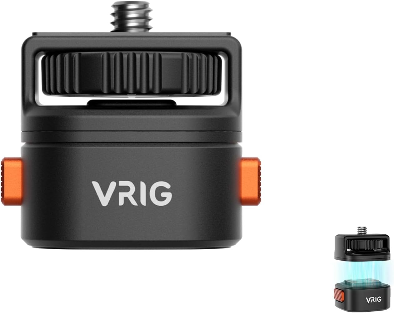 VRIG Select AC12 1/4" Insta360 X5/X4/X3,DJI 4/3,Xtra 1/4" VRIG Magnetic Quick Release Mount Adapter with Screw Thread