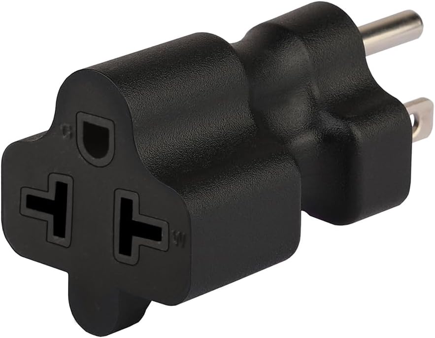 TEWOXIN 3 5-15P 5-20R/6-15R/6-20R Adapter,4-in-1 15A 20A 125V 250V PCS NEMA to Power Converter for Server Rack,EV