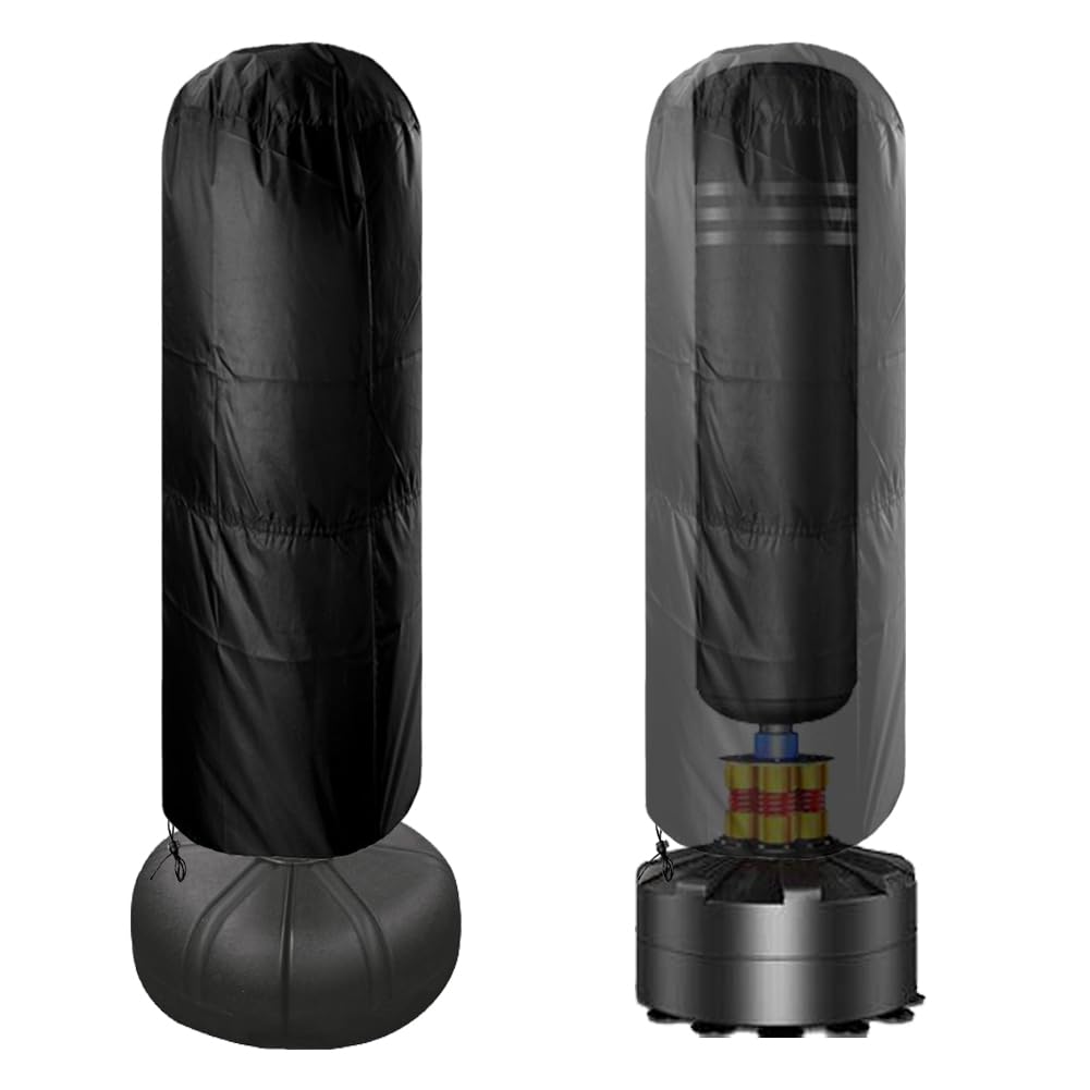 COOSOO Punching Bag Cover Outdoor Standing Boxing Bag Cover Waterproof Freestanding Punching Bag Protective Cover Free Standing Boxing Bag Cover (24" Dx68 H)