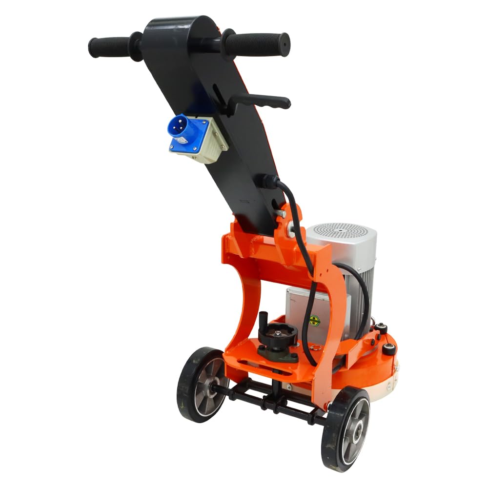 INTBUYING Concrete Floor Grinder Machine Hand-push Concrete Cement Ground Grinder Epoxy Terrazzo Marble Paint Removal Foldable Design Floor Grinder Grinding Machine 220v