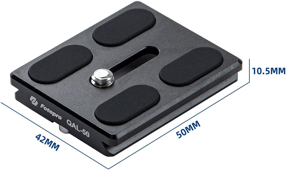 Fotopro 50mm 1/4 Inch arca Swiss Plate with Screw Universal Quick Release Plate for DSLR Camera Tripod Ball Head