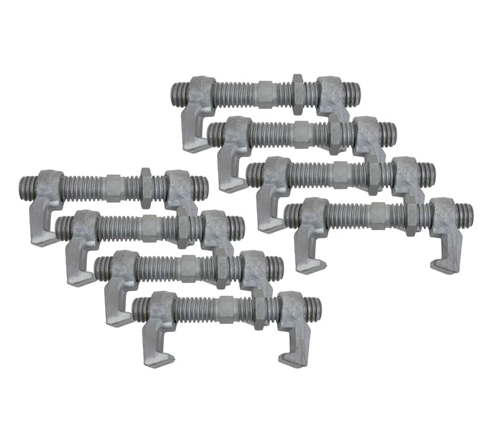 Mytee Products (8 Pack) SEA Rail Shipping Container Bridge Fittings Clamp- 260 mm Clamp, Brand New
