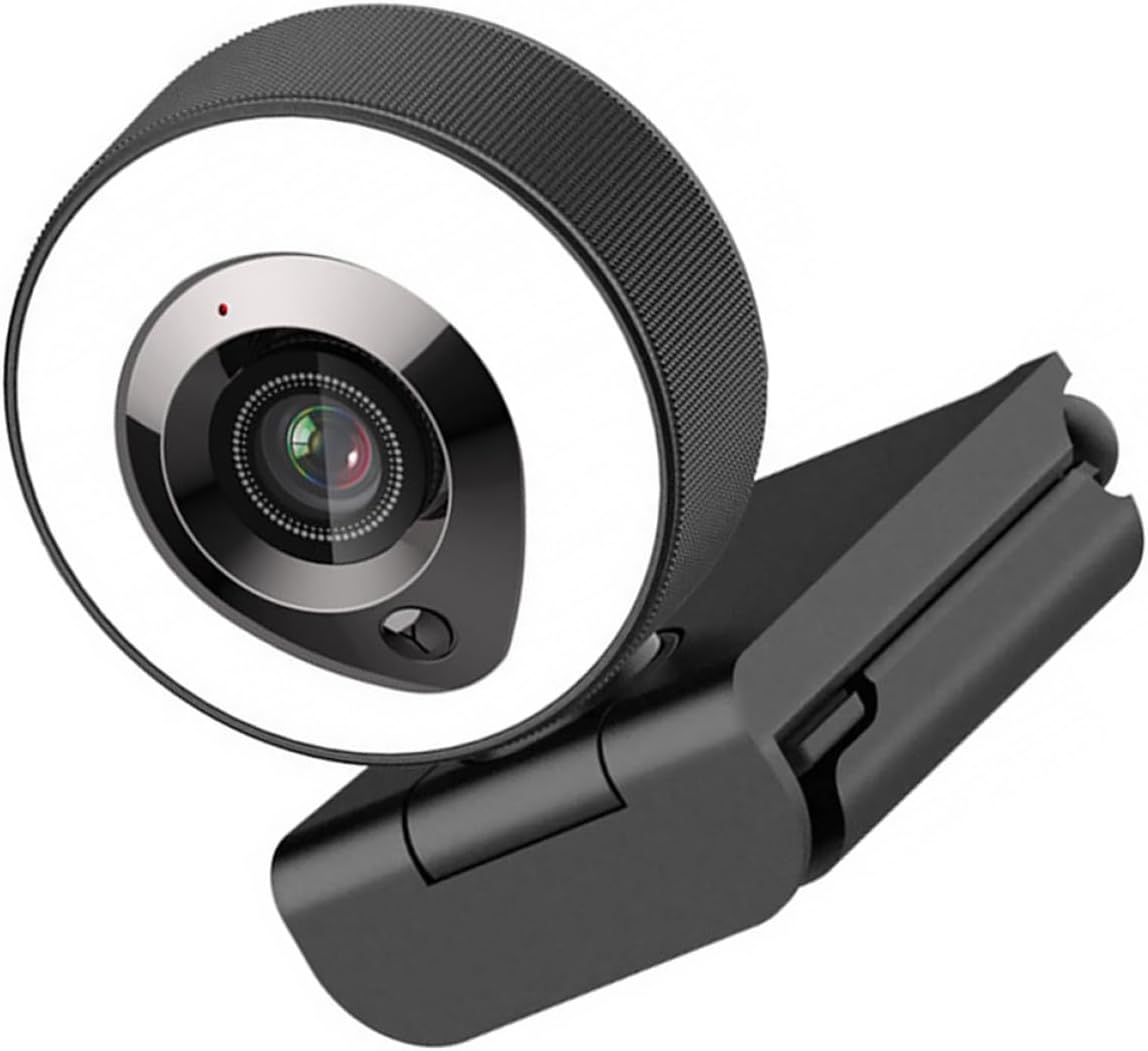 SECFOU 4k Webcam with Automatic Focus and Built-in Mic, USB Computer Camera for Live Streaming and Video Conferencing