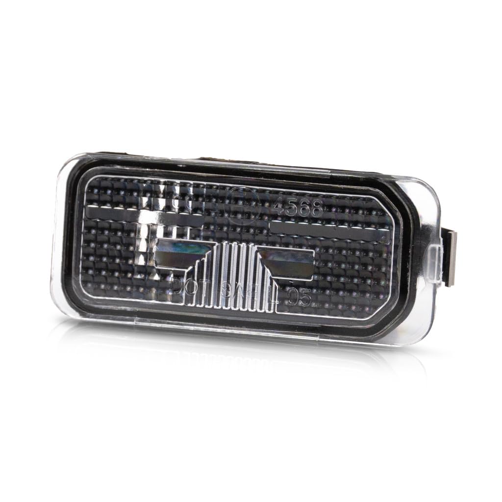 KarParts360 License Plate Light Assembly for Ford Transit-150/250/350 2015-2022, Clear Plastic, Driver/Passenger Side, Model KLX-KSI-2923395-