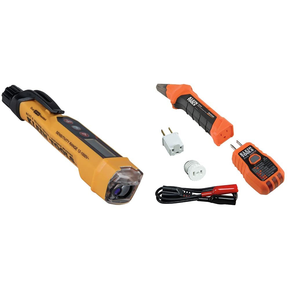 Klein Tools NCVT-6 Non-Contact Volt Tester + Klein Tools Circuit Breaker Finder Tool Kit