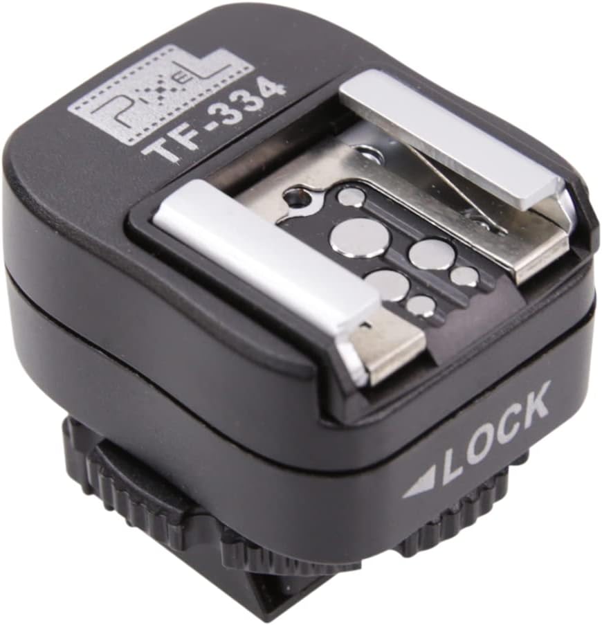 CamDesign TF-334 A7 A9 NEX6 RX1 HX50 A6300 Flash Hotshoe Adapter with PC Sync Port, Manual Mode, Compatible with Sony