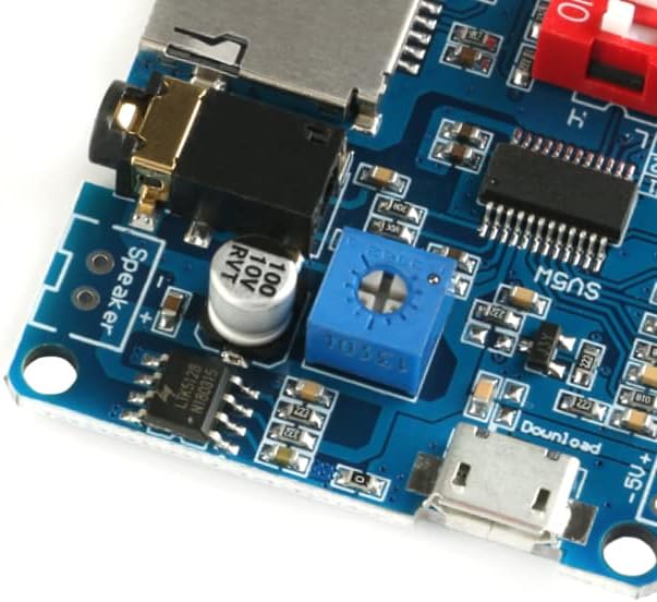 JESSINIE DY-SV5W MP3 32G Voice Playback Module Player Music Voice Board IO Trigger UART Serial Adapter Control Playback