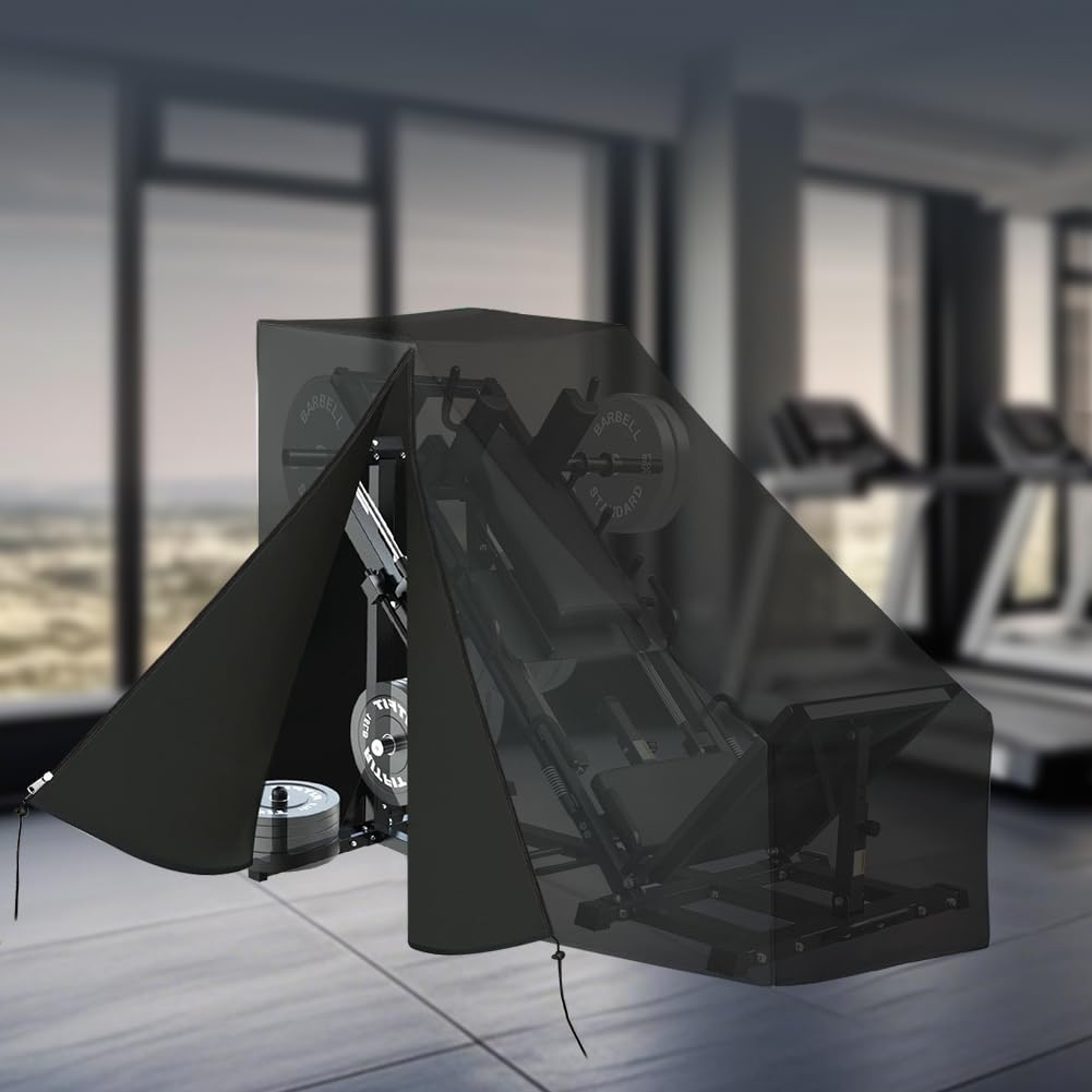 Loenel Leg Press Machine Cover, Waterproof Dustproof Leg Press Hack Squat Machine Cover for Home Gym Professional - 78" L x 25" W x 56" H