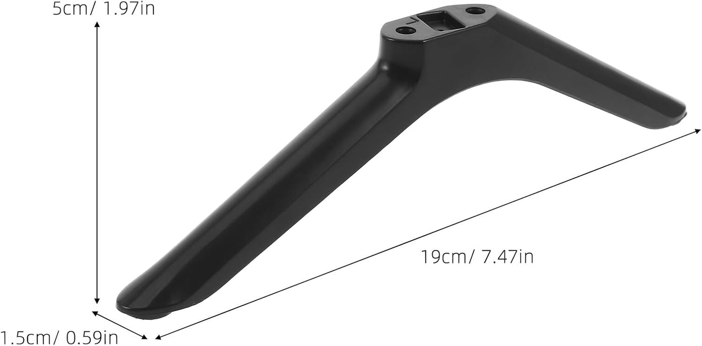 BEBEMOKO 32-inch Tv Stand Legs Replacement for Flat Panel Tv Black Non-Slip Base Support with Screws and Anti-Skid Feet