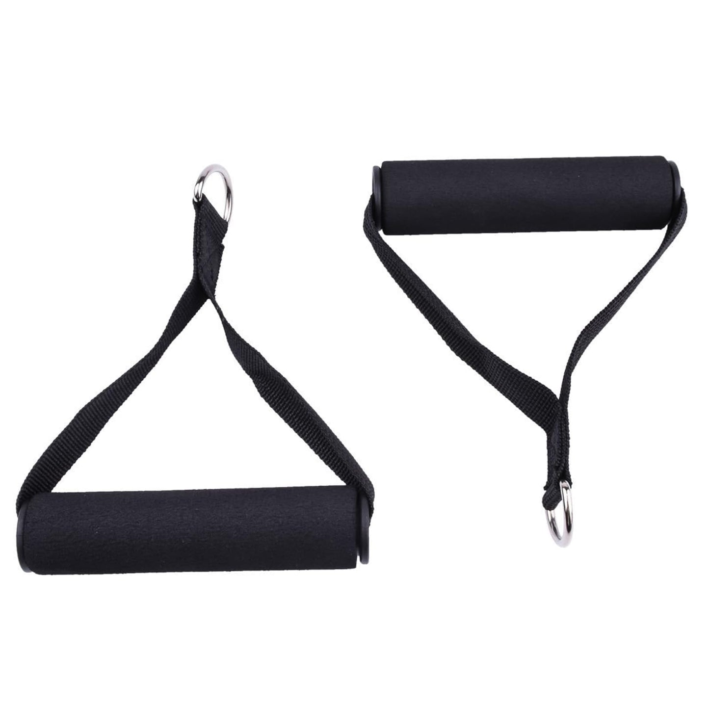 GUQIANLU Set of 4 Heavy-Duty Cable Machine Handles for Gym Equipment, Resistance Bands, and Strength Trainers - Includes 4 Carabiners for Home Exercise