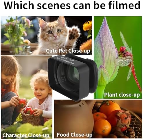 FOSA 2X 3, 3 Magnification Lens for Pocket Long Distance Photography Telephoto Lens, Portable Magnetic Lens Filter