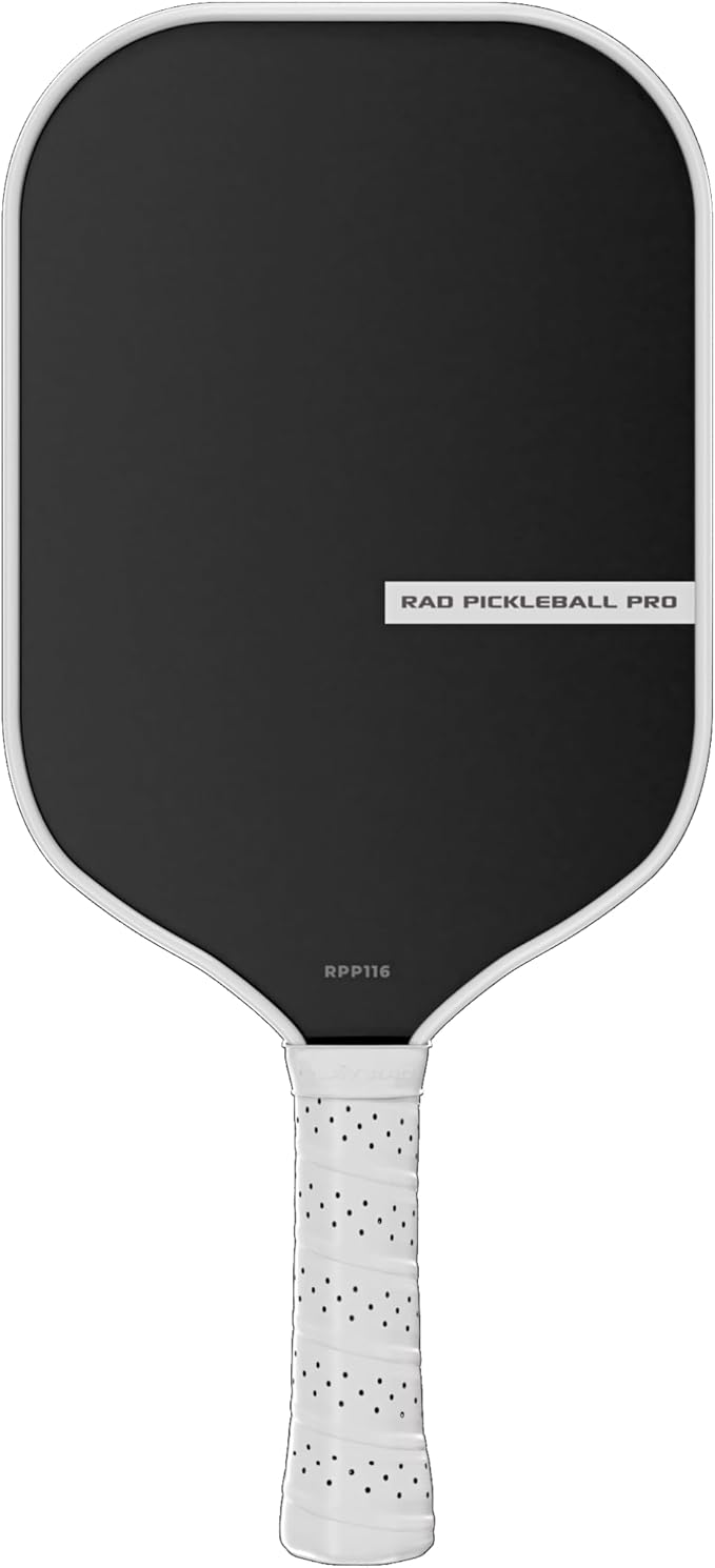 RAD Pro Pickleball Paddle Set – USAPA Approved – T700 Carbon Fiber Surface & 16mm Full-Cell Polypropylene Honeycomb Core for Power & Control – Includes Outdoor Pickleballs & Tote Bag