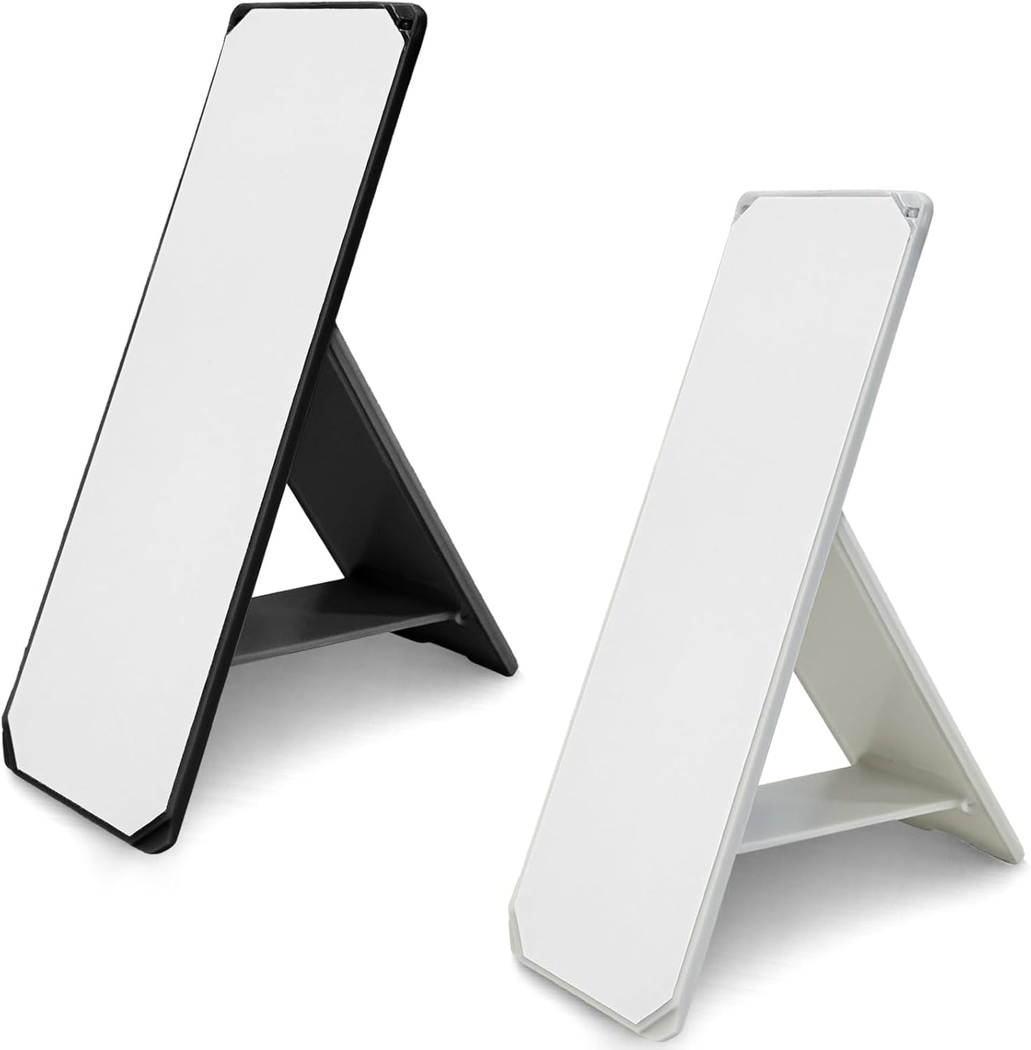 Attkryy 2 Pack Ultra-Slim Adhesive Foldable Phone & Tablet Stand, Two Adjustable Viewing Angles, Strong Back Adhesive
