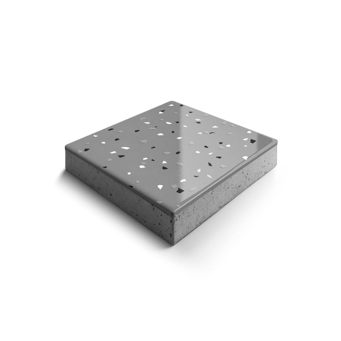Epoxy Floor Kit for Concrete - USA Made - 2X Thicker, Industrial Grade, Residential & Commercial. 300-400 sq ft or 600 sq ft Kits. Many Styles (Medium Gray with Domino Flake, 600 ft²)