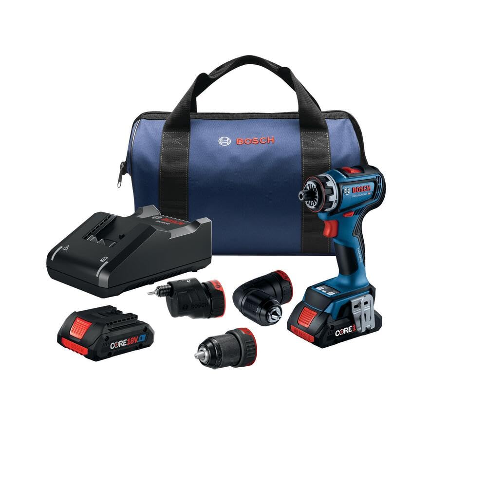BOSCH GSR18V-800FCB24 18V Drill/Driver with 5-In-1 Flexiclick® System and (1) CORE18V® 4 Ah Advanced Power Battery