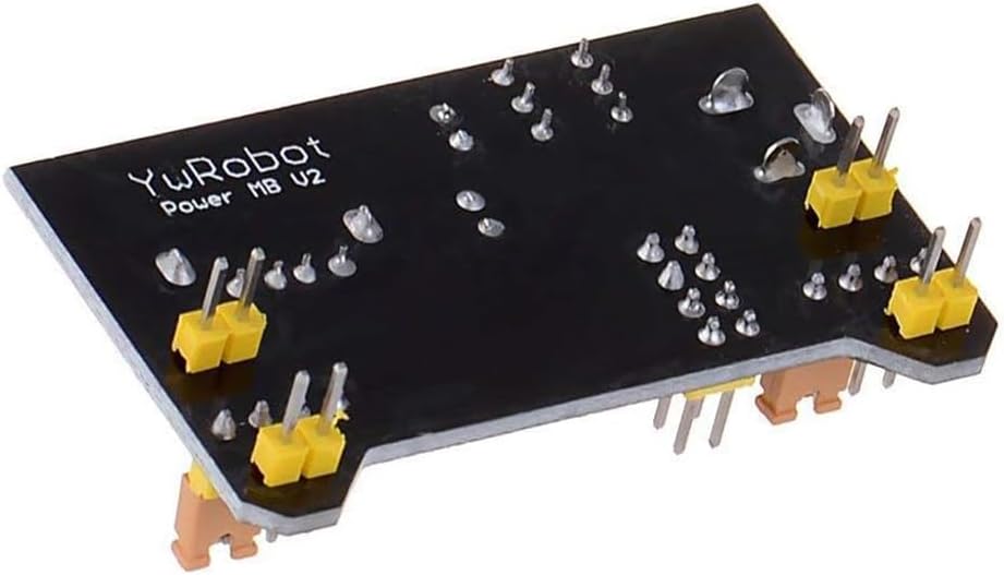 KEAcvise 10-Pack 3.3V/5V MB102 6.5-12V Dual Output Power Module - Compatible with Prototype Board, DC & USB Powered