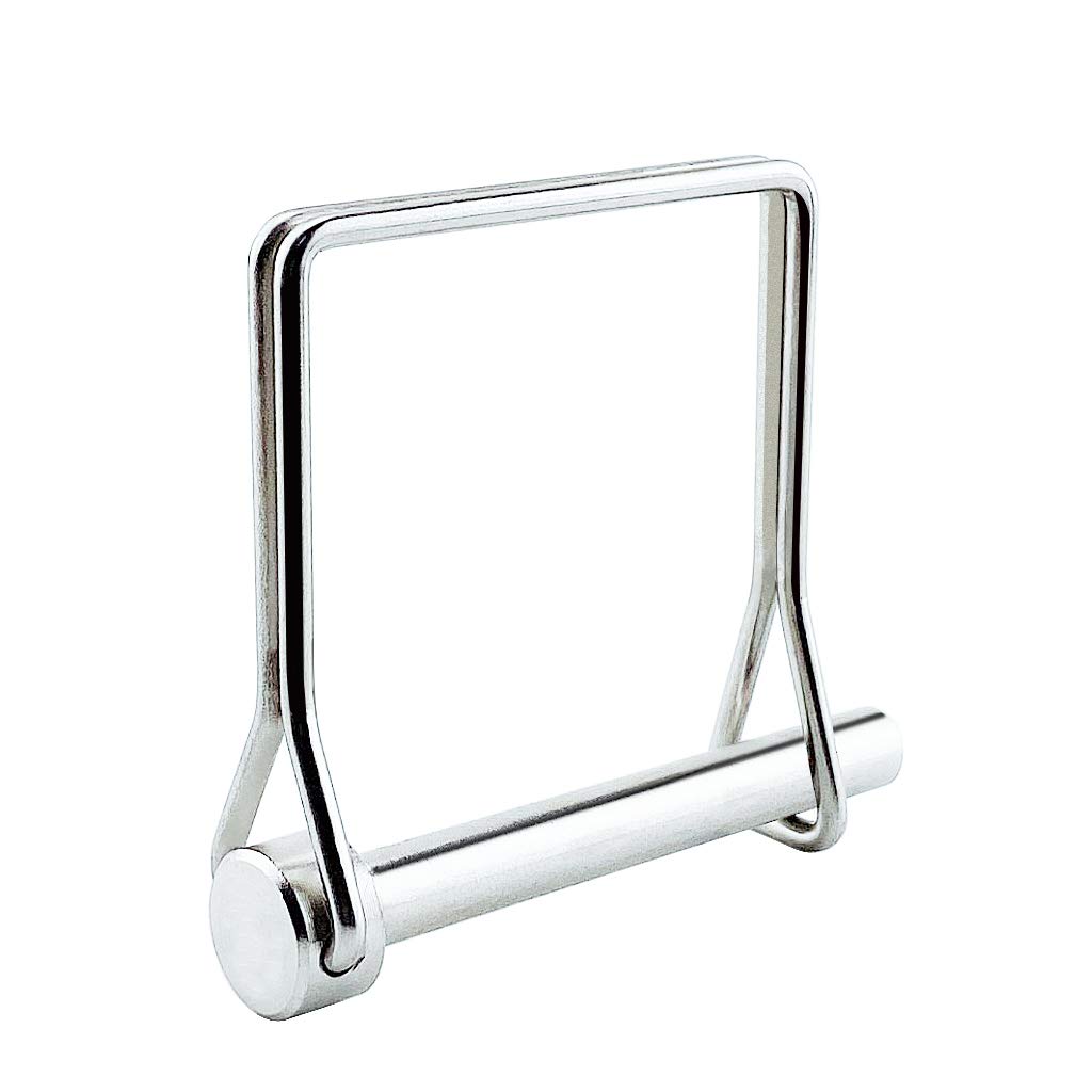2 Pack Full 316 SS Square Pto Pin, Safety Coupler Pin 3/16" x 1.97"(4.8mm x 50mm), Full Marine Grade 316 Stainless Steel Shaft Locking Pin, Small Pins Please Check The Size First
