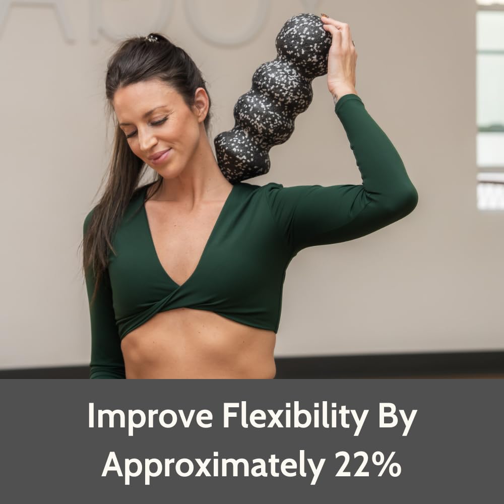 Rollga POINT - The Better Foam Roller for Physical Therapy. Deep Tissue Massage Roller for Muscle Recovery, Back Pain Relief & Flexibility. Yoga & Pilates Exercise Roller. Beginner & Athlete Approved.