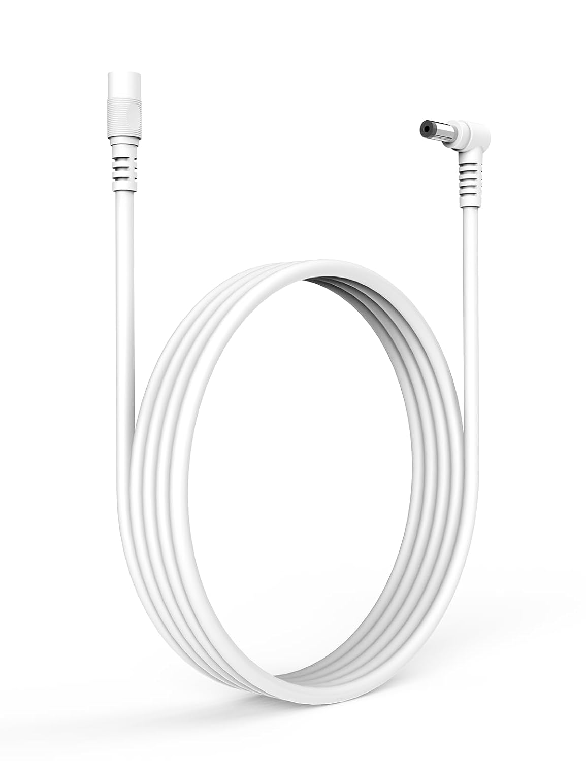 Tonton 2M 6.6FT 5.5mm 2.1mm 90 DC Power Extension Cable x Degree Right Angle Female to DC Male Power Adapter Cord