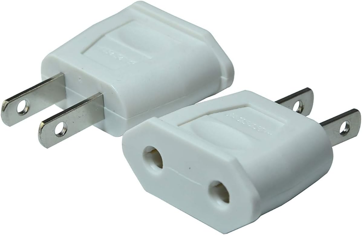 FILSHU 2pcs/lot Top EU Euro Europe to US American USA Power AC Wall Plug Converter Travel Adapter Home Use Adaptor