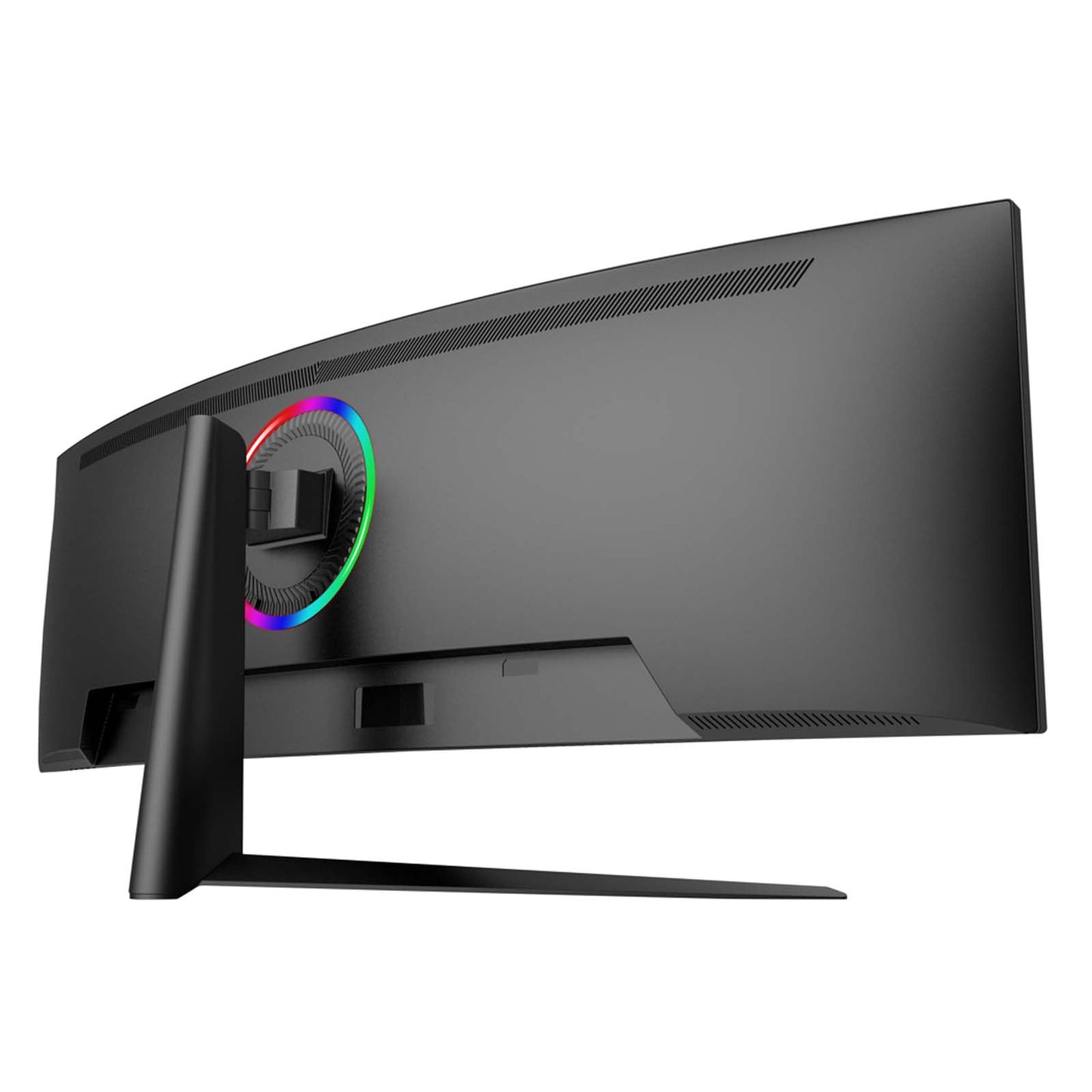 Gawfolk 45 inch Ultra-Wide Curved 1500R Gaming Computer Monitor, DQHD(5120×1440) PC Screen, 240Hz, 1MS, FreeSync, 120% sRGB, Built-in Speaker, HDMI2.1 & DP1.4, Compatible Wall Mount 100 * 00mm- Black