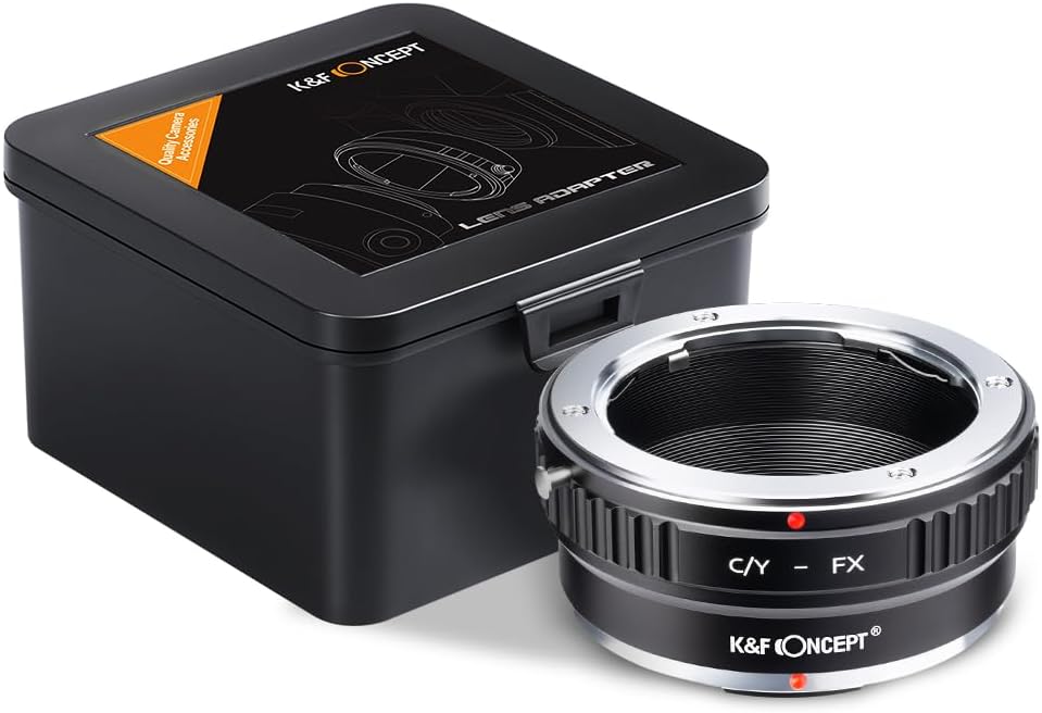 K&F CONCEPT X-Pro1 Lens Mount Adapter Compatible with Contax/Yashica (Also Know as c/y) Lens to Fujifilm Mirrorless