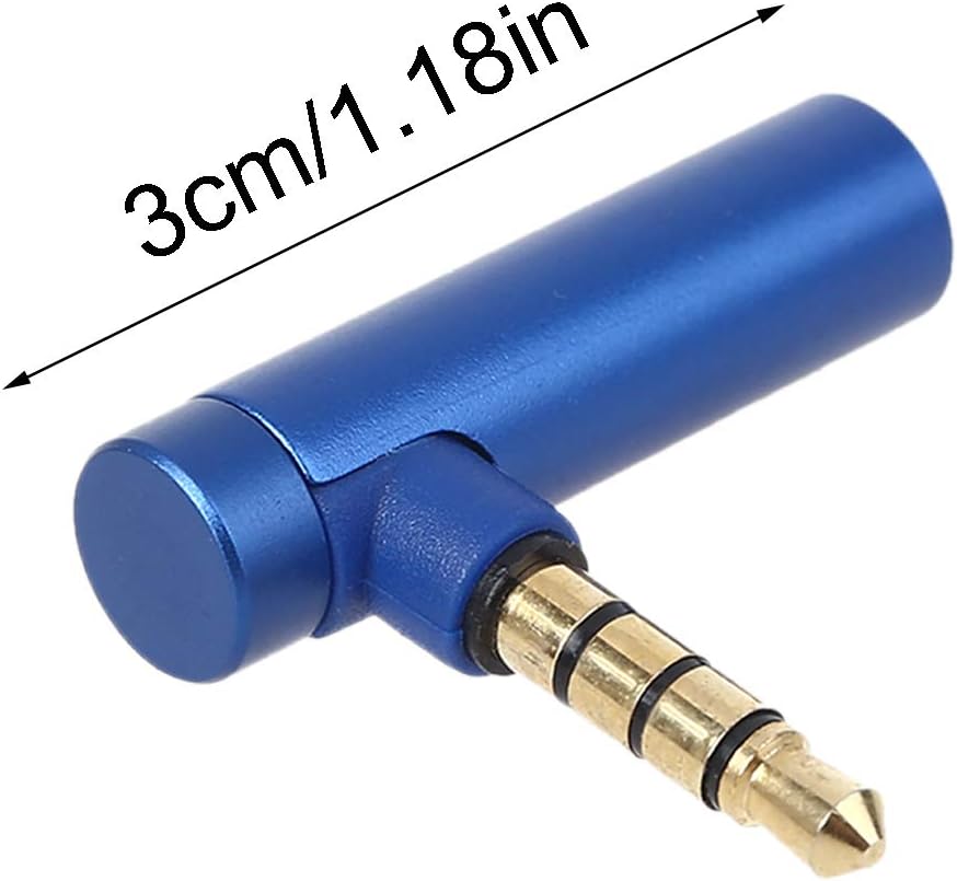 ZSYTF 90 4 3.5mm MP3 Metal Degree L Poles Male To Female AUX Headphone Adapter Connector For Mobile Phone Tablet Player