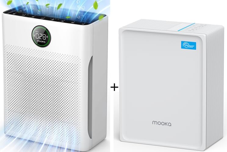 Skiennix Air Purifier - Large Room Coverage Up to 2200ft² with PM2.5 Sensor & Aromatherapy Function
