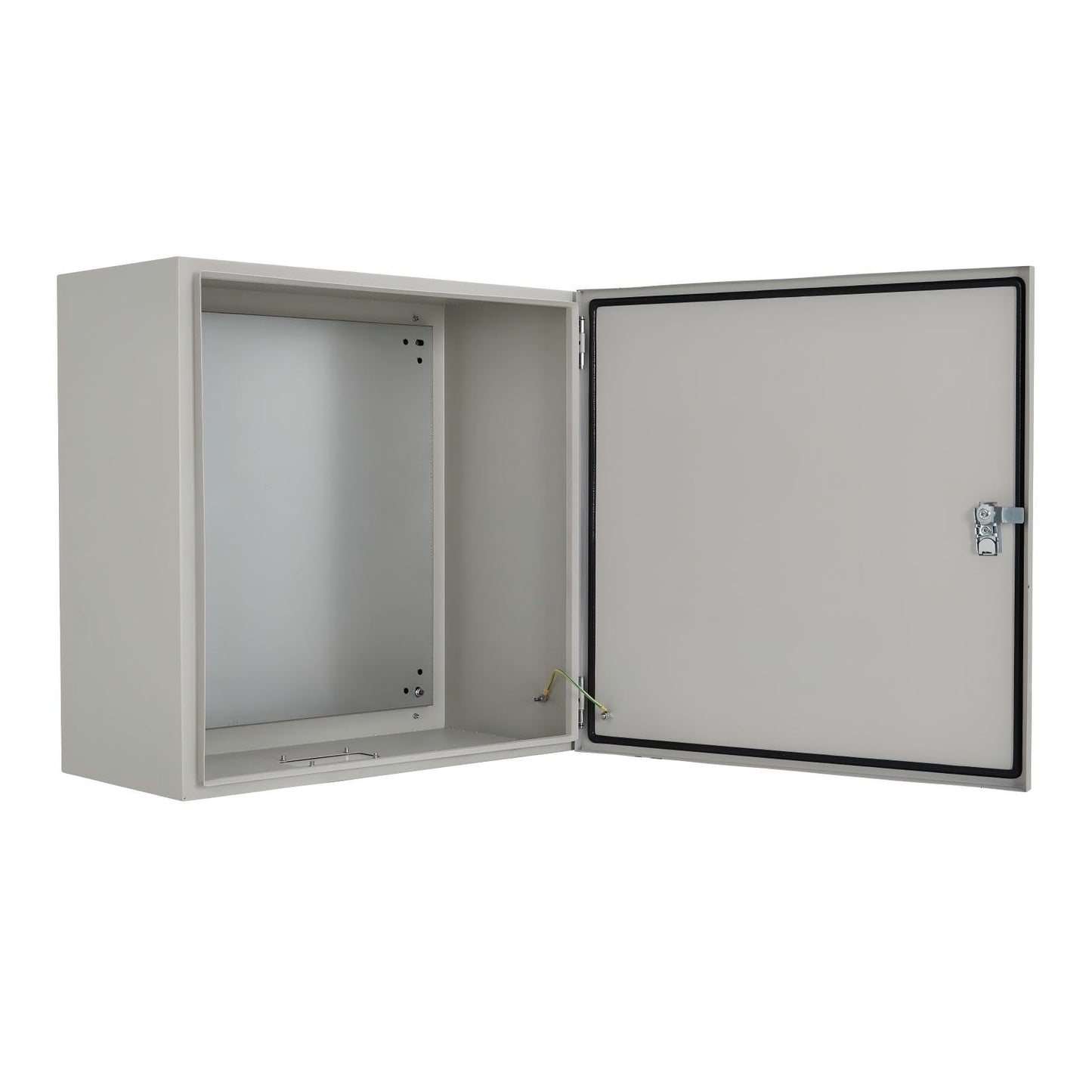 IP67 NEMA 4X Waterproof Electrical Enclosure, Lockable Dustproof Junction Box with Mounting Plate – Heavy Duty Steel Outdoor Indoor Meter & Panel Box for GFCI, Timer, Power Strip, (24"x24"x8")