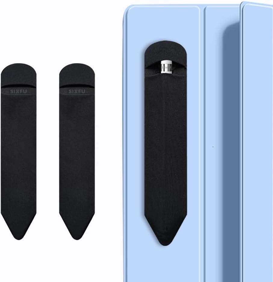 SIXFU 2nd 1st 2Pack(Black) Pencil Holder Compatible with Apple Pencil Pro/ Generation/ Generation/USB-C Pencil