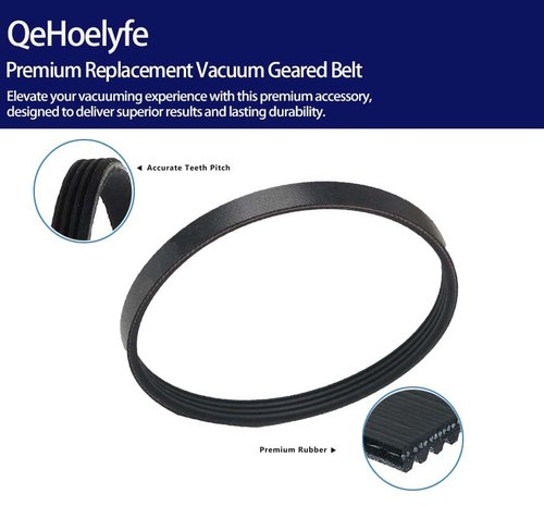 2 Pack EPH228 Replacement Drive Belt for Shark AZ1002 AZ1000 AX950 AX951 AX952 AX912 QU922Q AX1000W AZ1002BRN AZ1002C Brushroll Part Cleaner Belt Vega eph228 6.35mm 1/4 inch