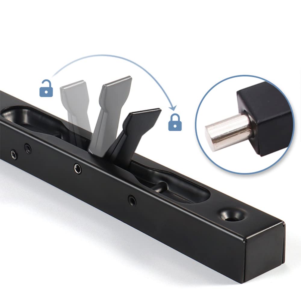 WANLIAN 6 inch Door Bolts,Door Slide Bolt Lock Door Flush Bolt Security Latch Bolt with Powerful Spring, Security Guard Lever Action Door Flush Bolt Latch for Bedroom,Cupboard(2pcs)