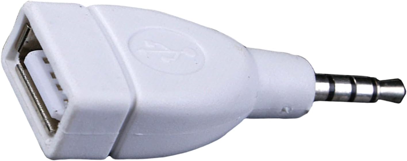 WAGHAVEN 3.5mm 2.0 MP3 Sound Converters Male AUXs to USB Female Converters Adapter for Car Speakers and Players