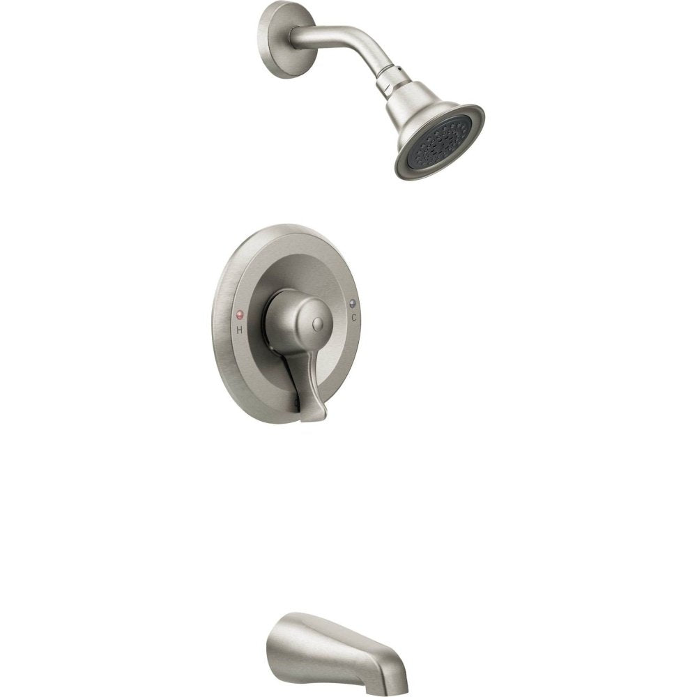 Moen T8389EP15CBN Commercial M-Dura Posi-Temp Tub/Shower Trim, 1.5-gpm, Classic Brushed Nickel
