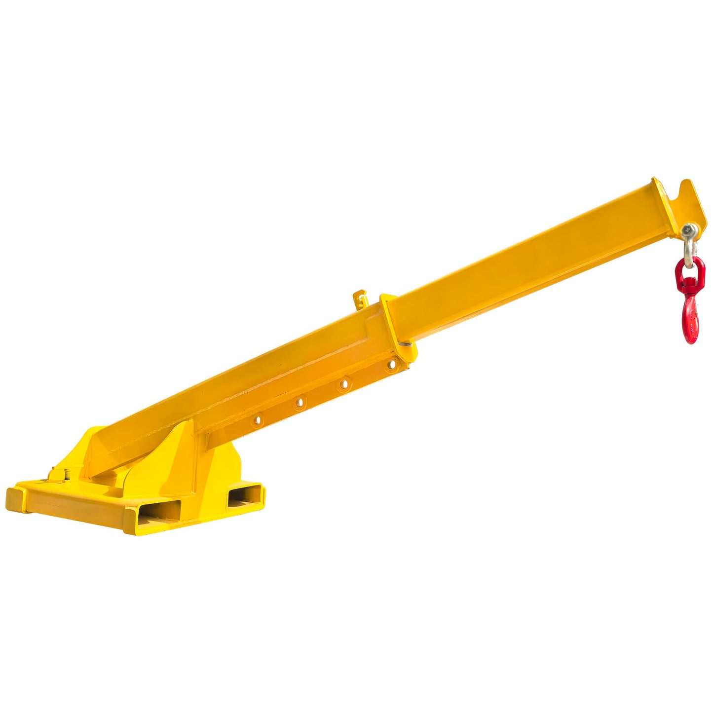 INTSUPERMAI Forklift Mobile Crane 11000lbs/5T Capacity Adjustable Forklift Jib Boom Crane Max 94.5" Telescopic Arm with Truss Hoist Jib Boom and Hook for Warehouses Factories Workshops