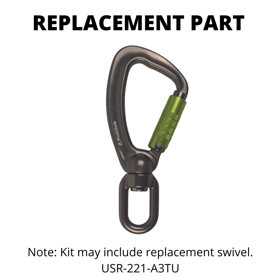 ProClimb Flip Line Kit, 1/2 in x 12 ft - USA Made with Aluminum Swivel - Arborist Equipment