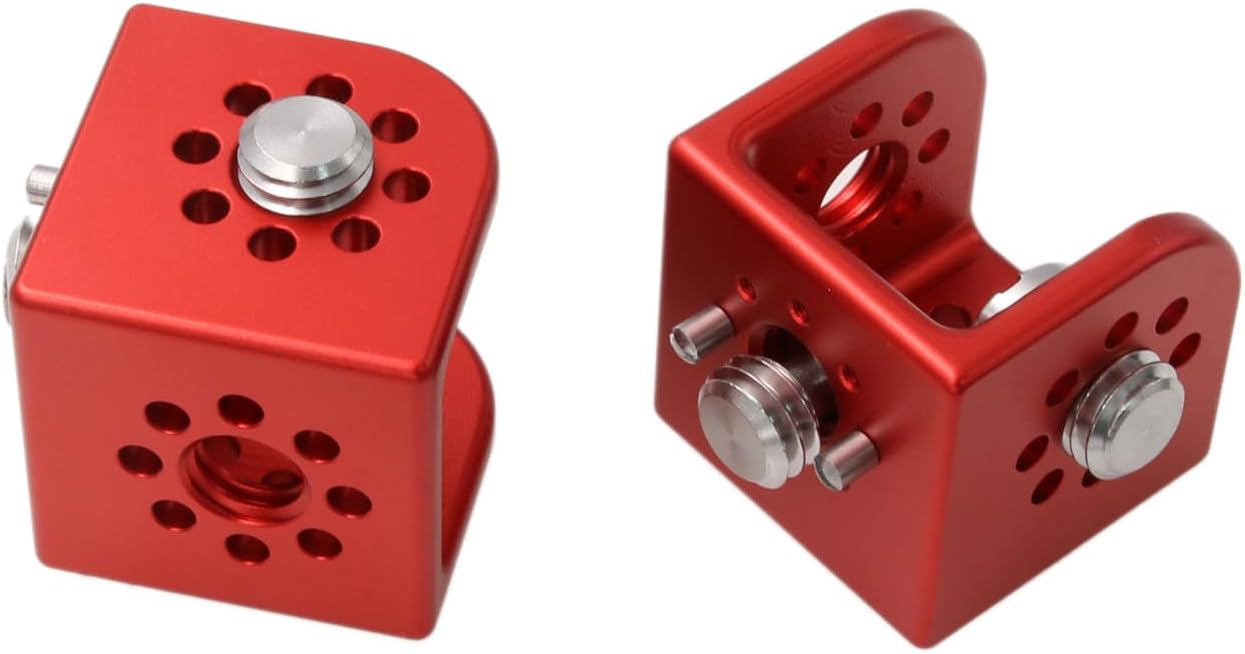 HangTon 3/8" Block Thread Bracket Lock Mounting Adapter Right Angle for ARRI Sony RED Camera Lens Motor Teradek