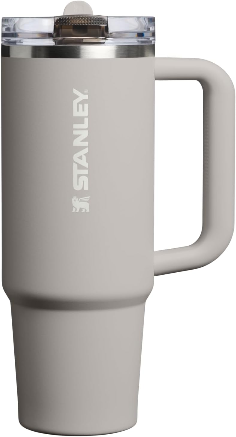 STANLEY Quencher ProTour 30 oz Tumbler - Leakproof Lid, Built-In Straw & Handle | BPA-Free Ash Color