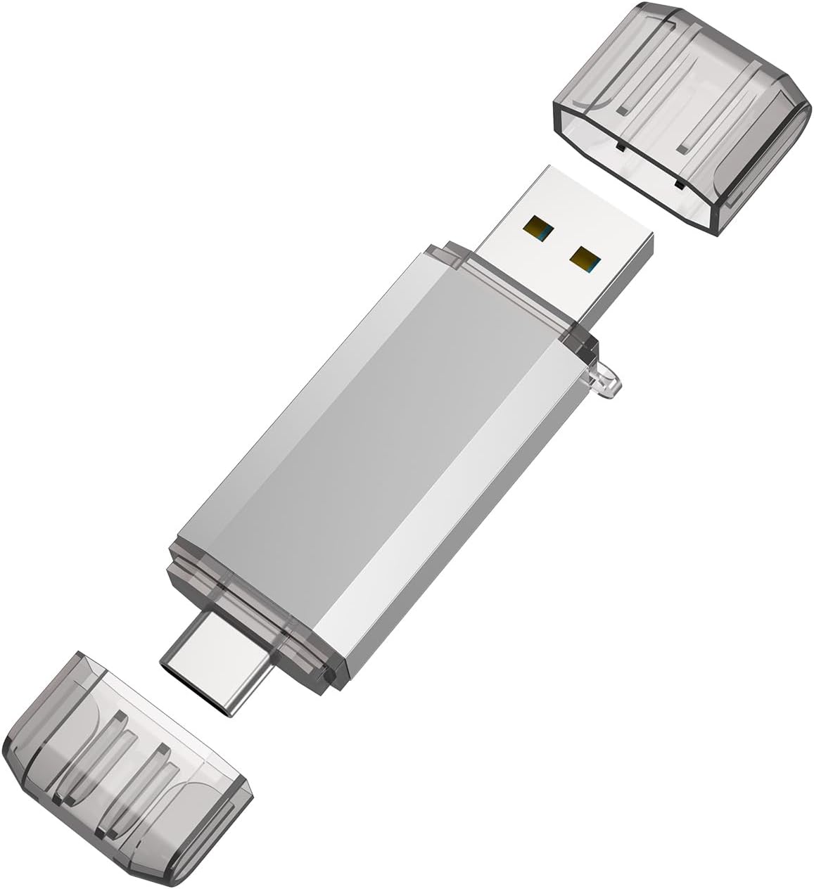 RAOYI 32GB 2 1 3.0 USB C Flash Drive, in USB Type C Dual OTG Metal Thumb Drive Jump Drive Memory Stick with Keychain