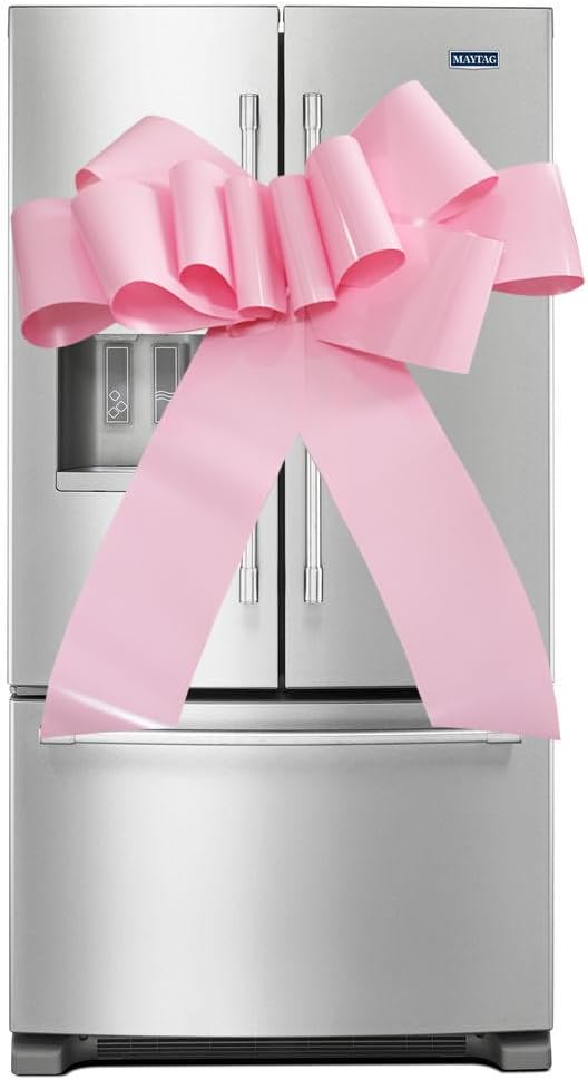 Big Pink | 30-Inch Giant Car Bow - Perfect Gift Wrapping Decoration for Christmas, Parties & New Homes