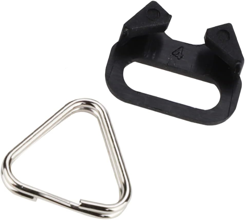 (2 Camera Strap Hook Triangle Split Ring Compatible with Sony Fuji DSLR Mirrorless Camera W/Round Eyelet Pair)