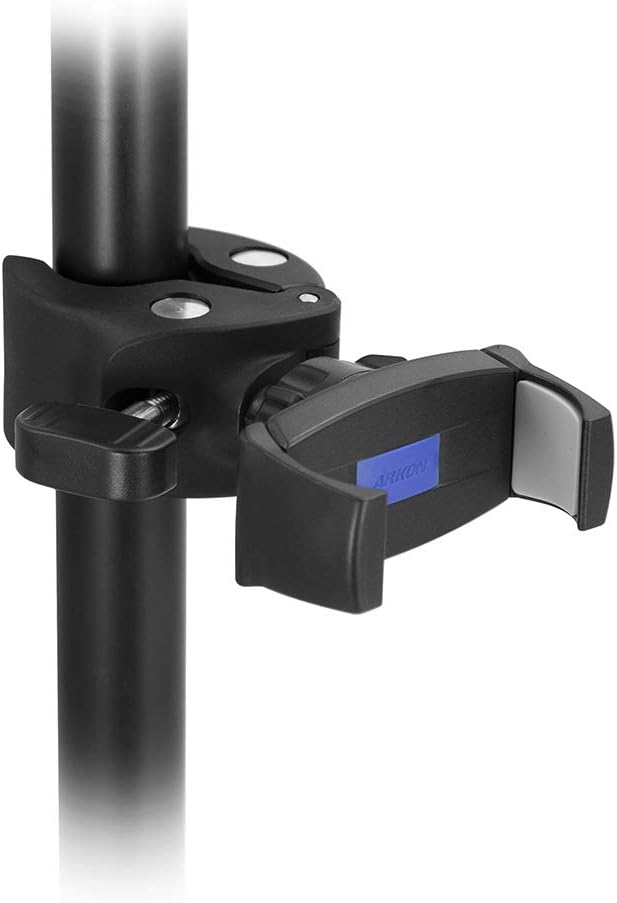 ARKON 5 Mounts Mobile Grip Phone Holder with Clamp Mount | Secure Spring-Loaded Holder | Clamp Phone Mount