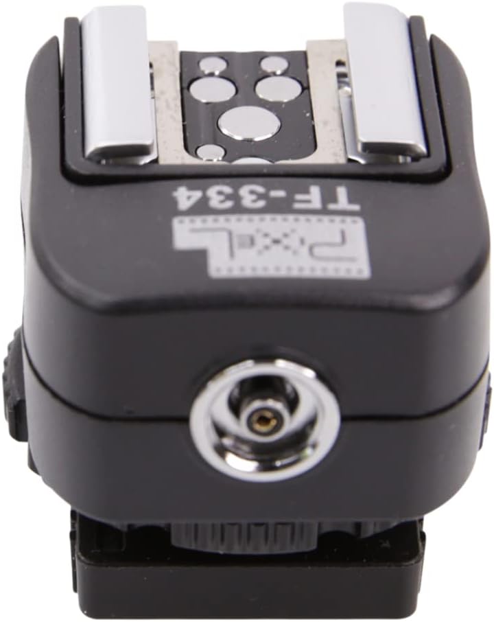CamDesign TF-334 A7 A9 NEX6 RX1 HX50 A6300 Flash Hotshoe Adapter with PC Sync Port, Manual Mode, Compatible with Sony