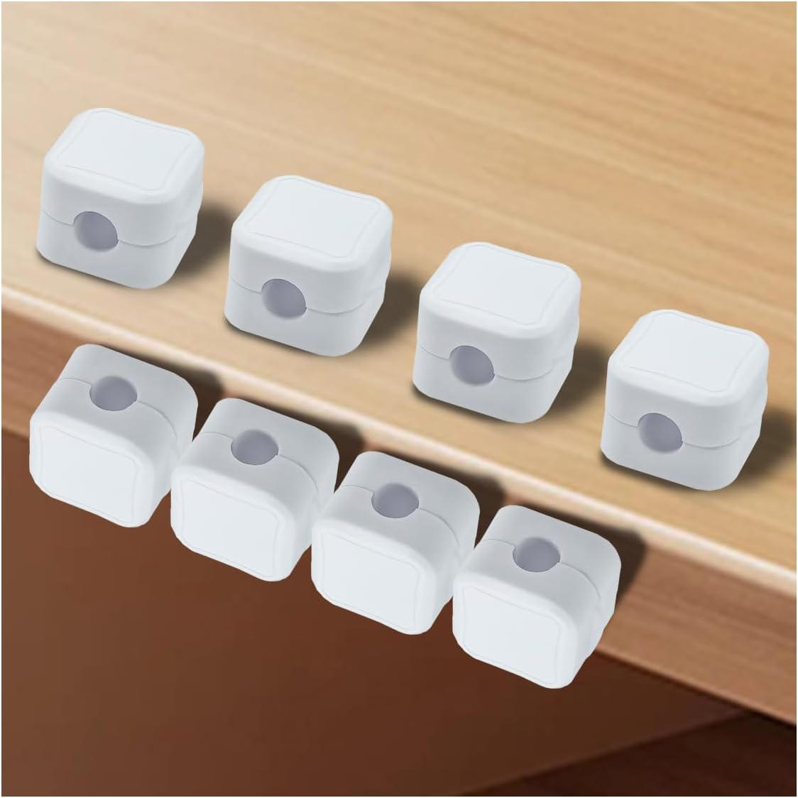 ZIMISI 8 Pack Cord Organizer Holder for Car, Magnetic Cord Organizer, Cable Management Clips, Adhesive Wire Organizer