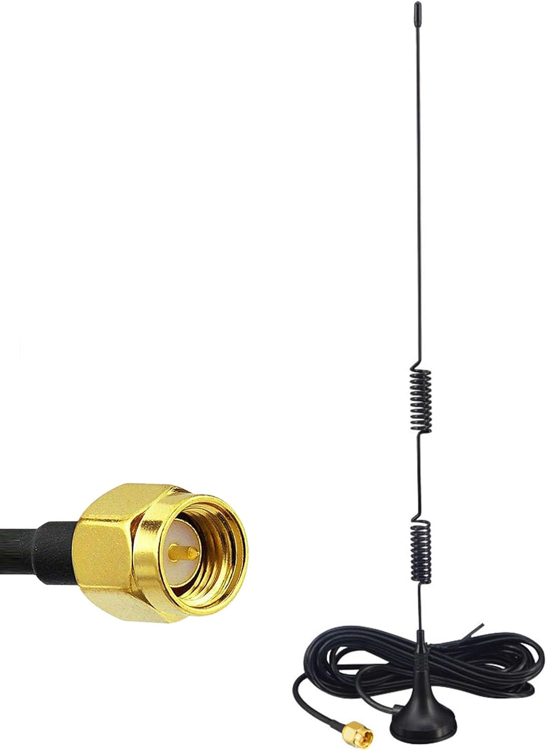 Kaunosta 900-1800MHz/Compatible 978MHz&1090MHz, Receiver/6DBi 1.5M ADS-B SDR Radio Antenna with for SDR, FPV, Ham Radio