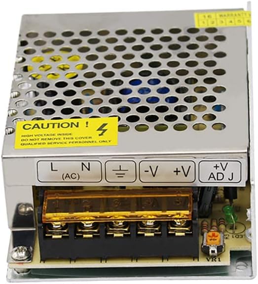 Velain 5V 5A Supply,25W Power Universal Regulated Switching Power Converter Adapter Transformer for LED Strip