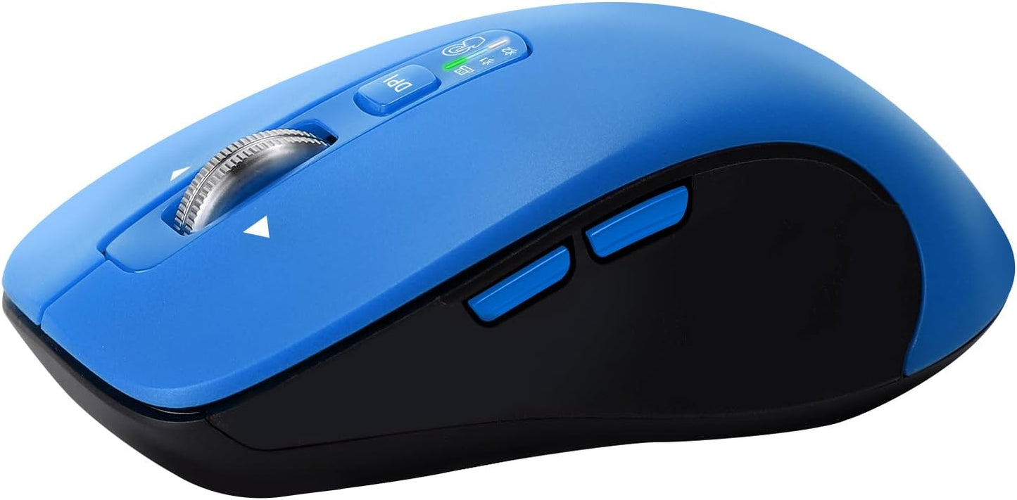 CITLLA BT1 BT2), 4-Way Wireless Bluetooth Mouse (USB + + Full Size, Scrolling, Multi-Device Silent Mouse for Computer